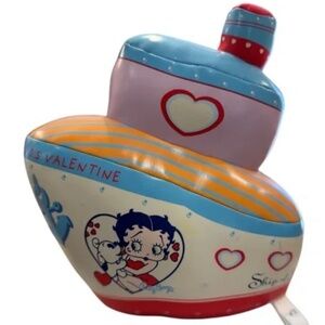 Betty Boop Valentine Love Boat Plush 1998 Vintage